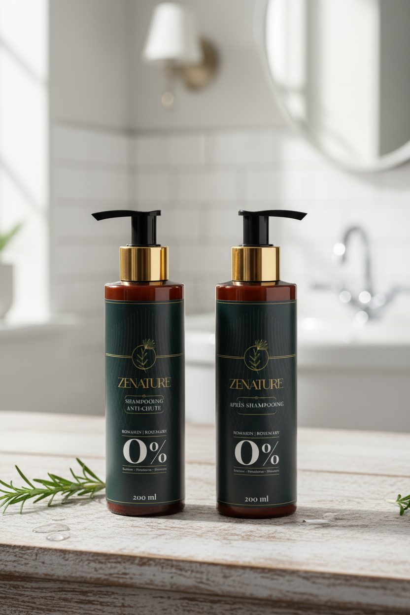 Shampoing + Démêleur – Cheveux Forts & Faciles à Coiffer